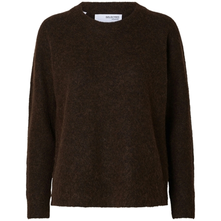 Selected Femme Slflulu LS Knit O-Neck Strik